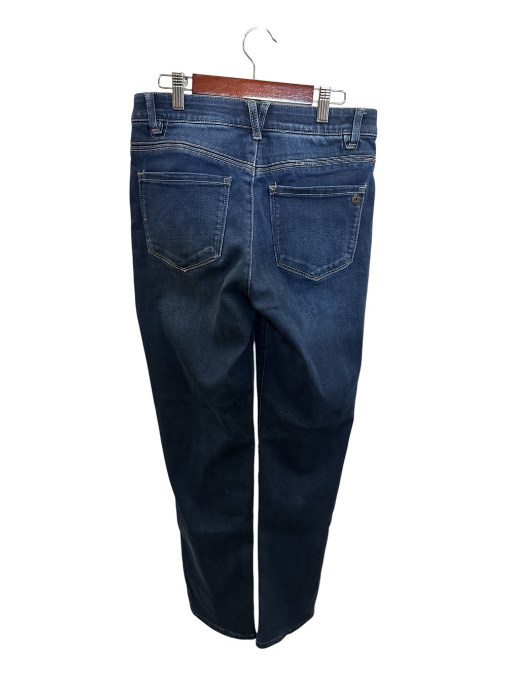 Democracy Ab Solution Jeans Size 6 Dark Wash Slim Straight Stretch Denim B24507W - Picture 3 of 6